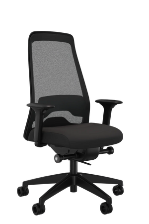 Interstuhl Every Select Plus EV 267 Bürostuhl Schwarz – verstellbare Flextech-Synchronmechanik und hohe Rückenlehne
