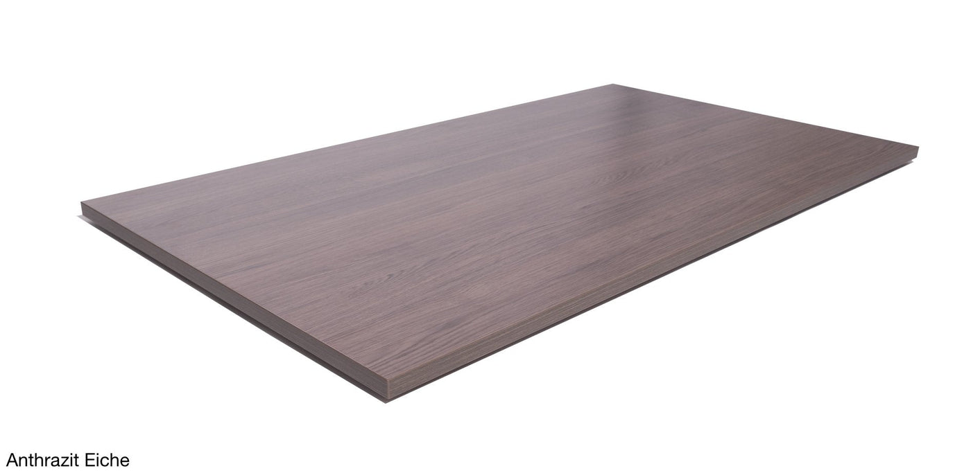 123HomeOffice - Anthrazit Eiche - Tischplatten - 120x80x2.5cm - Glatt - 123HomeOffice