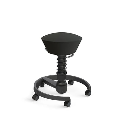 Aeris - Aeris Swopper Black Friday Edition - Sitzhocker - Kunstleder - schwarz - Rollen - 123HomeOffice