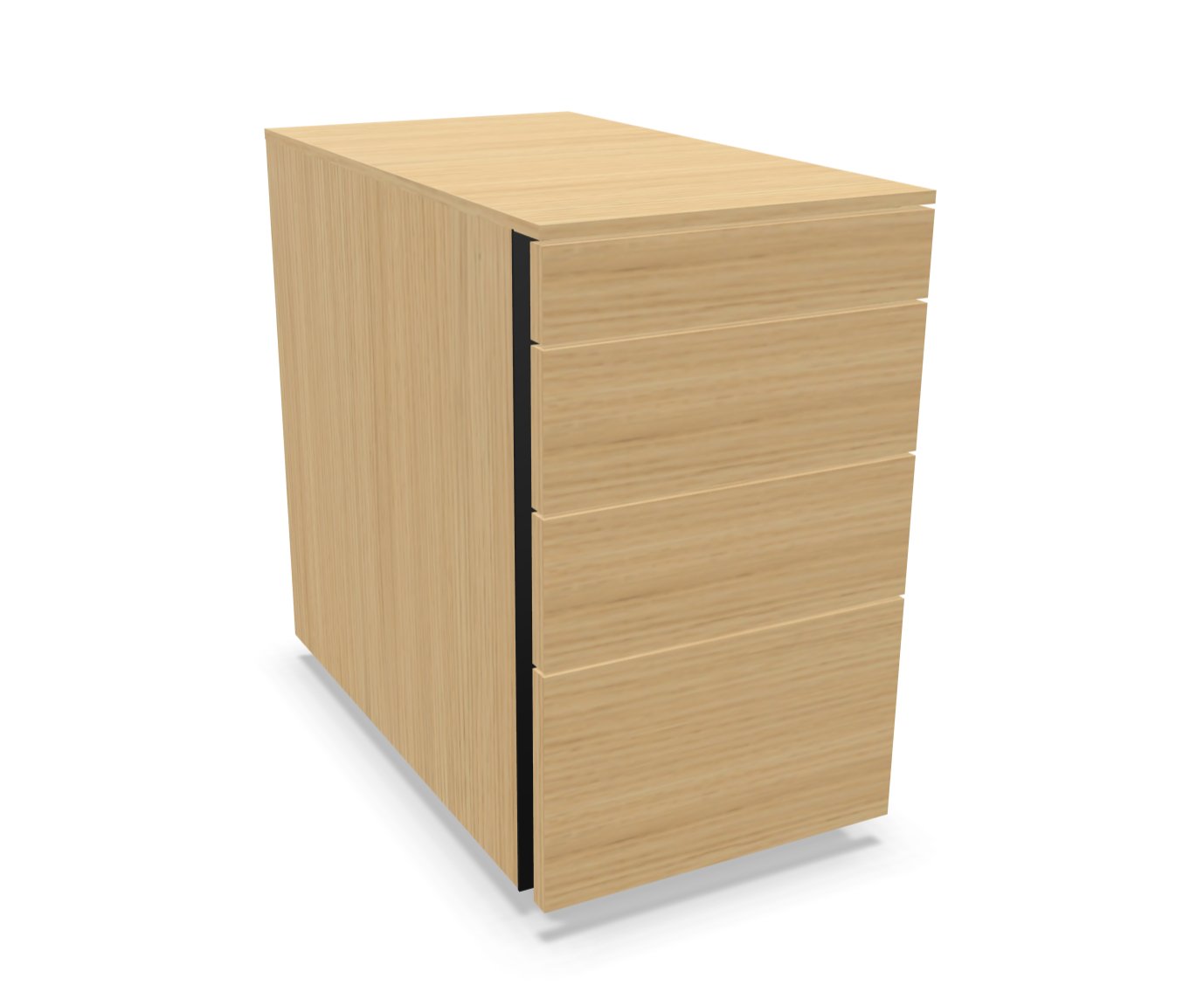 Hali - Hali Rollcontainer - Storage - Größe (B x H x L): 33.2 cm x 56 cm x 60cm - Eterno Oak - 123HomeOffice