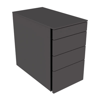 Hali - Hali Rollcontainer - Storage - Größe (B x H x L): 33.2 cm x 56 cm x 60cm - Schwarz - 123HomeOffice