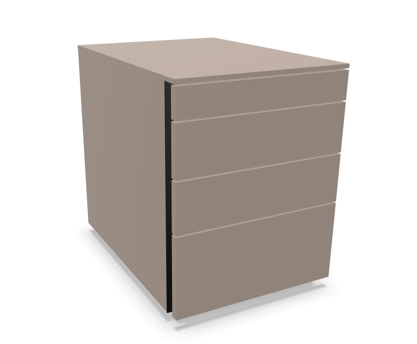 Hali - Hali Rollcontainer - Storage - Größe (B x H x L): 43.2 cm x 56 cm x 60cm - Fango - 123HomeOffice