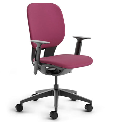 Klöber - LIM Black mit Höhenverstellbarer Armlehne - Sitzhocker - Violett - 123HomeOffice