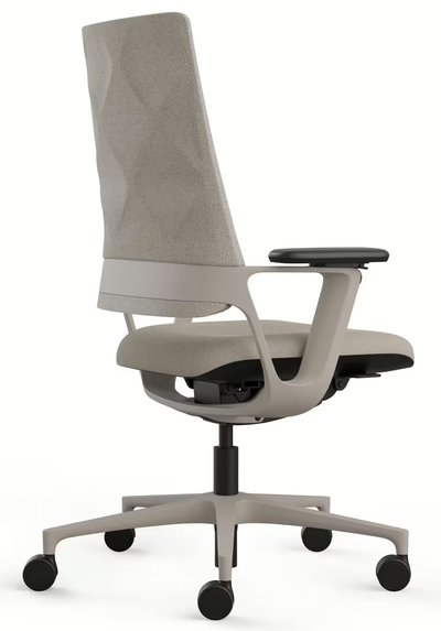 Klöber Connex (cnx88) Signature Edition Taupe mit Netzrücken in der Rückansicht