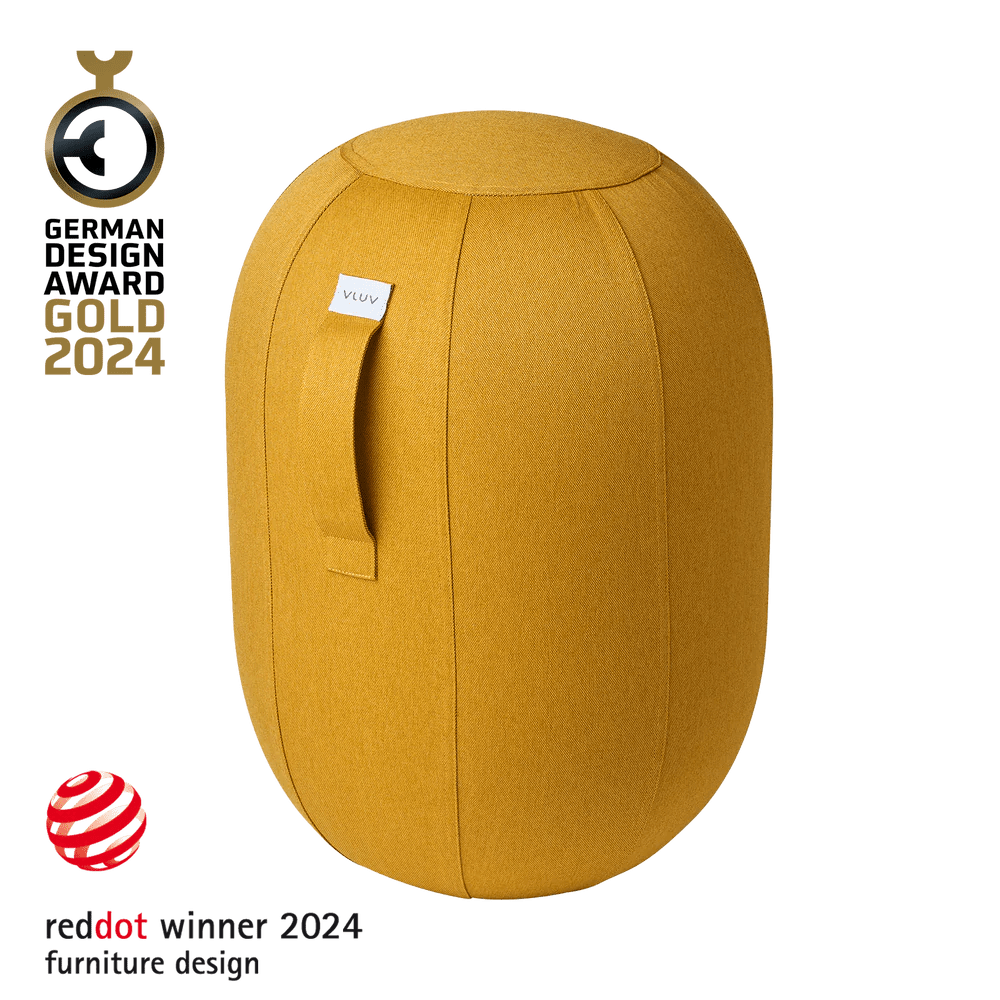 Vluv - Vluv Kapsul Leiv Balancekapsel - Sitzbälle - Mustard - Medium - 123HomeOffice