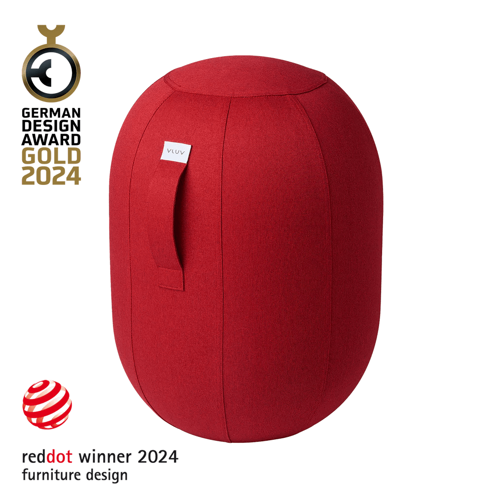 Vluv - Vluv Kapsul Leiv Balancekapsel - Sitzbälle - Ruby - Medium - 123HomeOffice