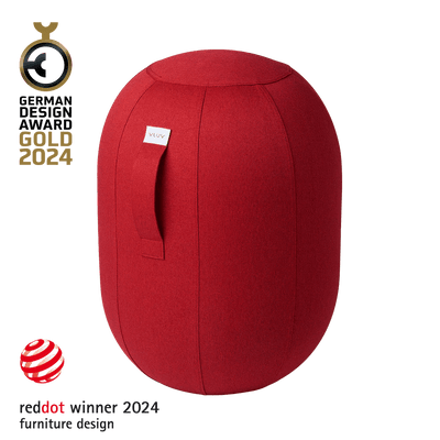Vluv - Vluv Kapsul Leiv Balancekapsel - Sitzbälle - Ruby - Medium - 123HomeOffice
