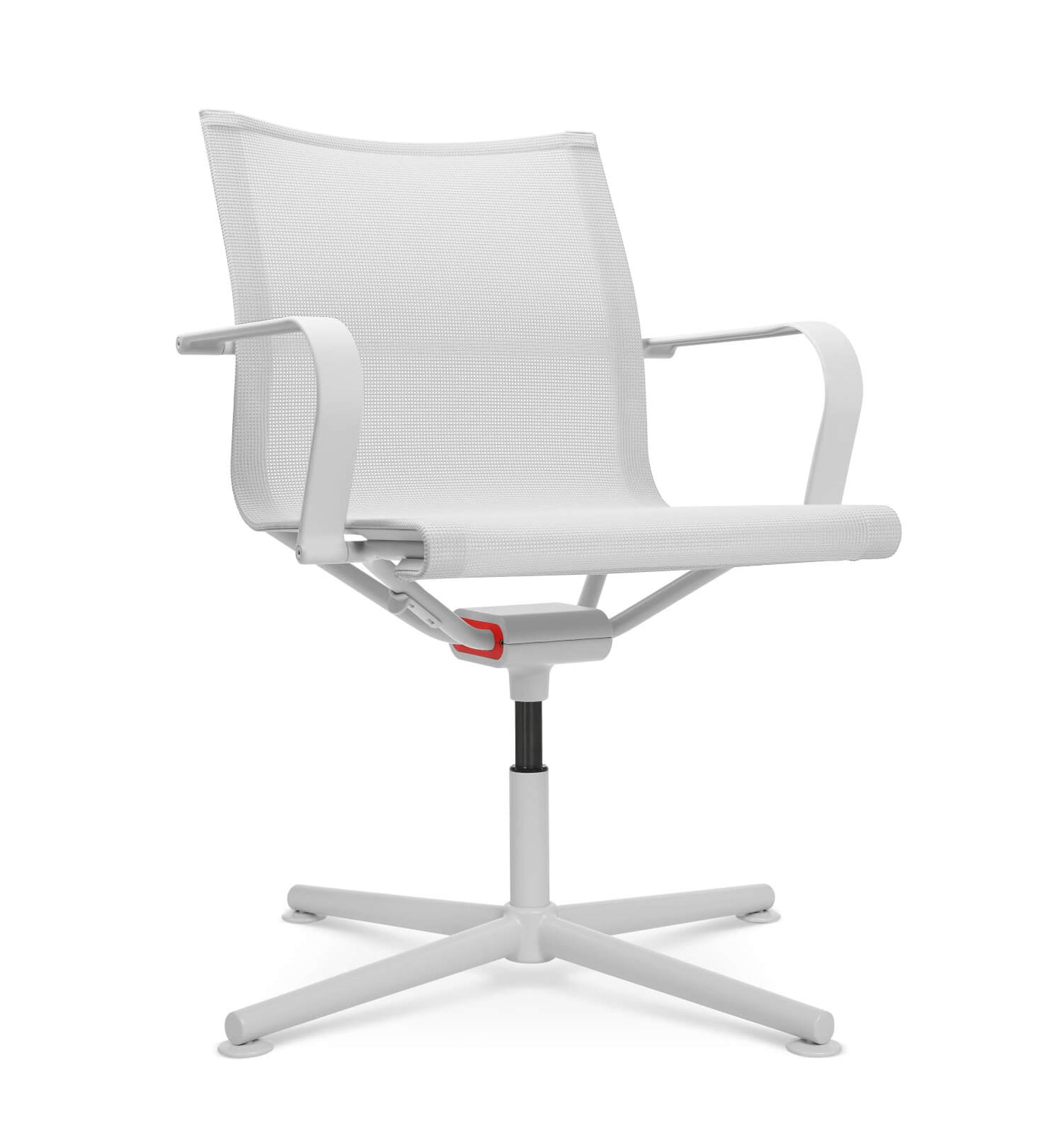 Wagner - D1 Office Besucherstuhl Weiss m. Gleitern - OFFICE CHAIRS - Mit Armlehne - 123HomeOffice