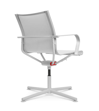 Wagner - D1 Office Besucherstuhl Weiss m. Gleitern - OFFICE CHAIRS - Mit Armlehne - 123HomeOffice