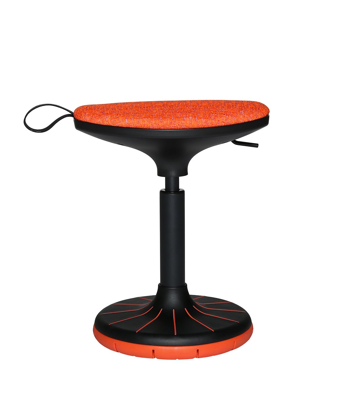 Wagner - W3 - Low Ergonomischer Sitzhocker - Sitzhocker - OrangeSchwarz - 123HomeOffice