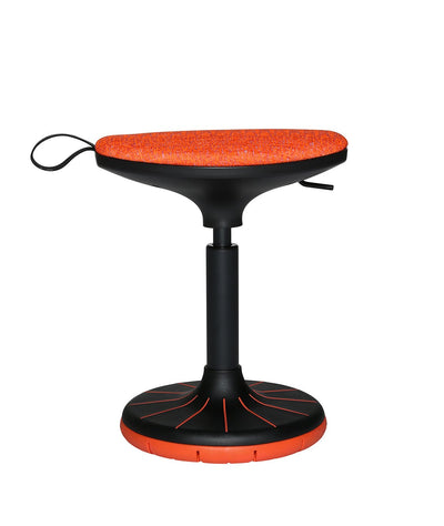 Wagner - W3 - Low Ergonomischer Sitzhocker - Sitzhocker - OrangeSchwarz - 123HomeOffice