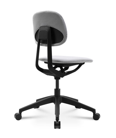 Wagner - Wagner S2 Bürostuhl (Schwarz) - Bürostuhl - Mit Stoffbezug in Weiss - 123HomeOffice