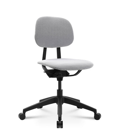 Wagner - Wagner S2 Bürostuhl (Schwarz) - Bürostuhl - Mit Stoffbezug in Weiss - 123HomeOffice