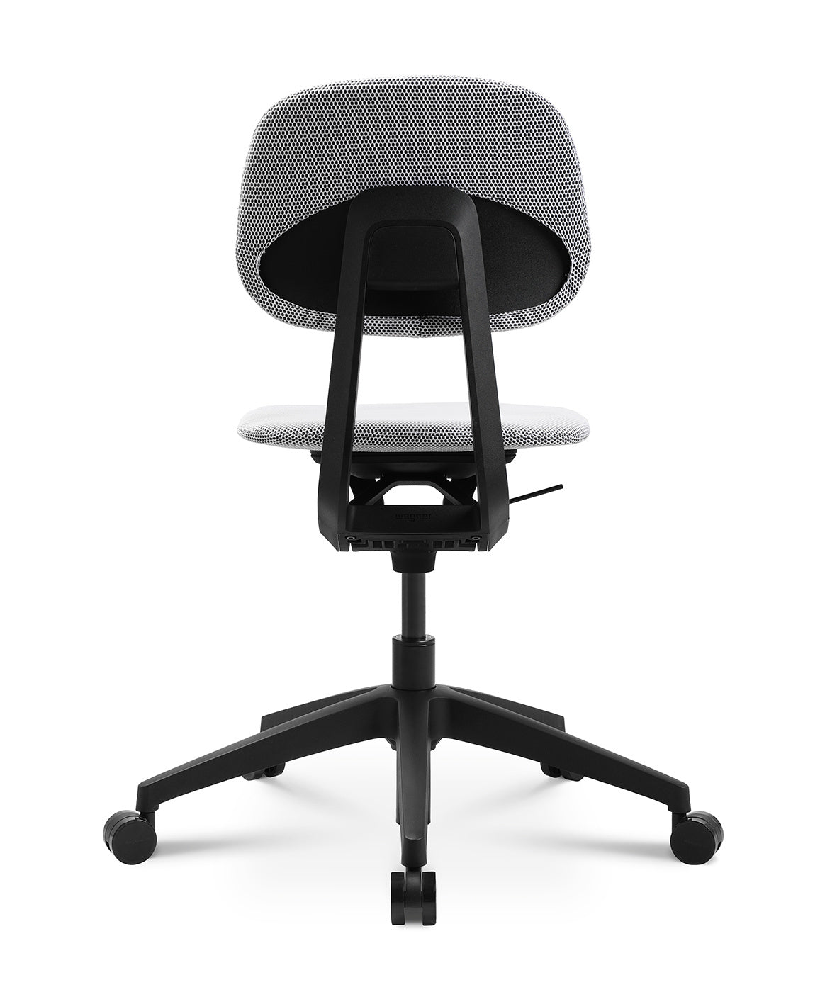Wagner - Wagner S2 Bürostuhl (Schwarz) - Bürostuhl - Mit Stoffbezug in Weiss - 123HomeOffice