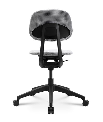 Wagner - Wagner S2 Bürostuhl (Schwarz) - Bürostuhl - Mit Stoffbezug in Weiss - 123HomeOffice