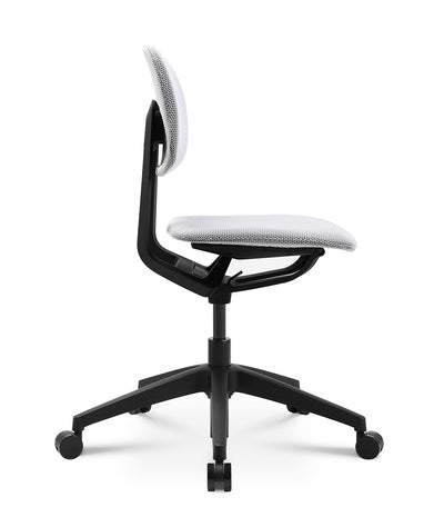 Wagner - Wagner S2 Bürostuhl (Schwarz) - Bürostuhl - Mit Stoffbezug in Weiss - 123HomeOffice